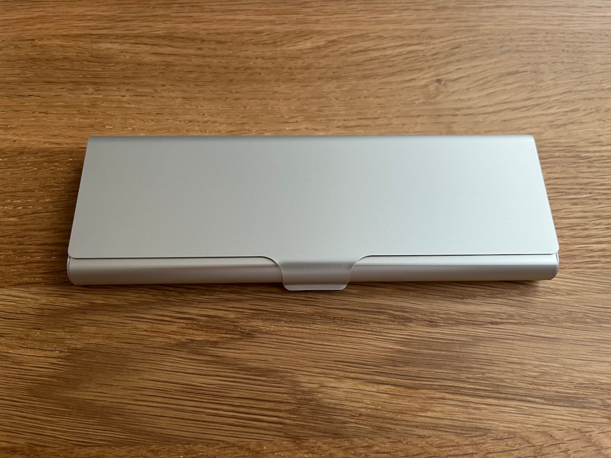 アルミペンケース 平型・約60×175×15mm