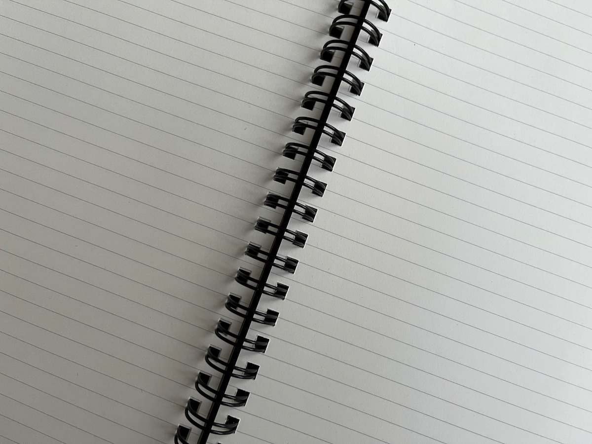 上質紙 ダブルリングノート・ゴム留付