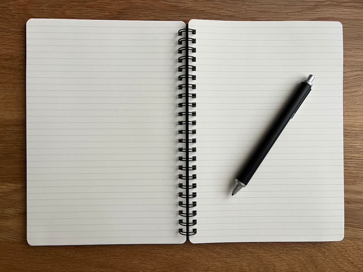 上質紙 ダブルリングノート・ゴム留付