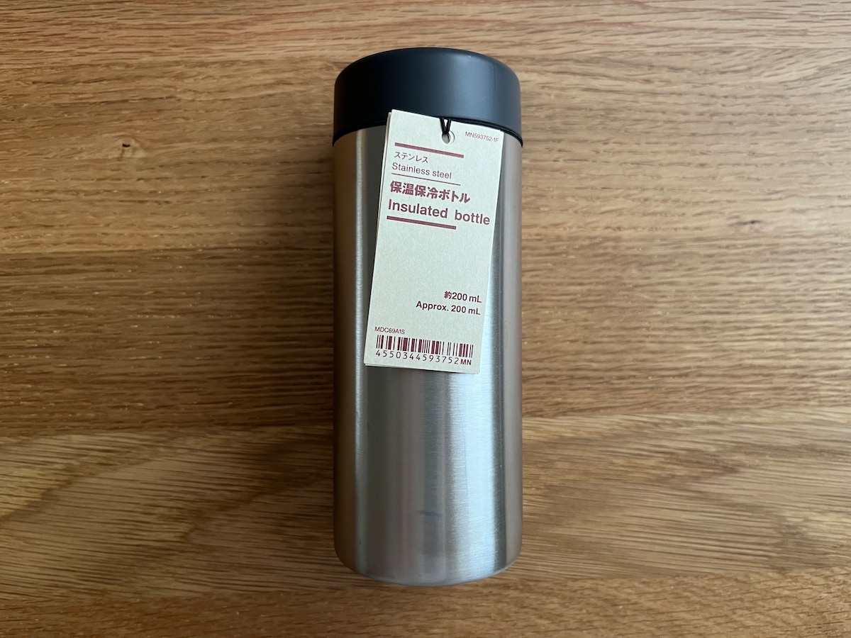 「ステンレス保温保冷ボトル 約200ml」