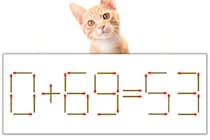 【マッチ棒パズル】正しい式にしよう！「0+69=53」【毎日脳トレ】