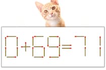 【マッチ棒パズル】正しい式にしよう！「0+69=71」【毎日脳トレ】