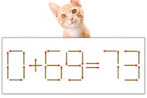 【マッチ棒パズル】正しい式にしよう！「0+69=73」【毎日脳トレ】