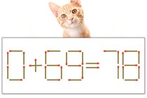 【マッチ棒パズル】正しい式にしよう！「0+69=78」【毎日脳トレ】