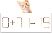 【マッチ棒パズル】正しい式にしよう！「0+71=19」【毎日脳トレ】