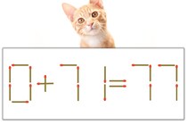 【マッチ棒パズル】正しい式にしよう！「0+71=77」【毎日脳トレ】