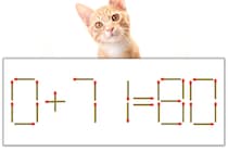 【マッチ棒パズル】正しい式にしよう！「0+71=80」【毎日脳トレ】