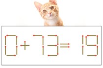 【マッチ棒パズル】正しい式にしよう！「0+73=19」【毎日脳トレ】