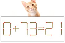 【マッチ棒パズル】正しい式にしよう！「0+73=21」【毎日脳トレ】