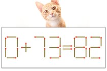 【マッチ棒パズル】正しい式にしよう！「0+73=82」【毎日脳トレ】