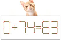 【マッチ棒パズル】正しい式にしよう！「0+74=83」【毎日脳トレ】
