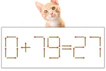 【マッチ棒パズル】正しい式にしよう！「0+79=27」【毎日脳トレ】