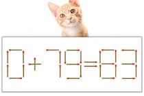 【マッチ棒パズル】正しい式にしよう！「0+79=83」【毎日脳トレ】