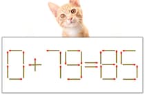 【マッチ棒パズル】正しい式にしよう！「0+79=85」【毎日脳トレ】