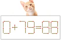 【マッチ棒パズル】正しい式にしよう！「0+79=88」【毎日脳トレ】