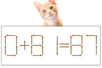 【マッチ棒パズル】正しい式にしよう！「0+81=87」【毎日脳トレ】