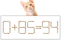 【マッチ棒パズル】正しい式にしよう！「0+85=94」【毎日脳トレ】