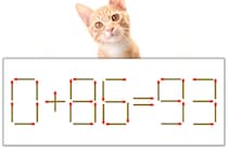 【マッチ棒パズル】正しい式にしよう！「0+86=93」【毎日脳トレ】