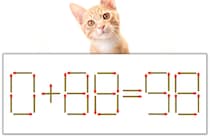 【マッチ棒パズル】正しい式にしよう！「0+88=98」【毎日脳トレ】