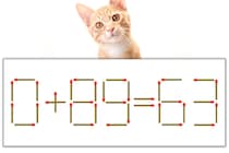 【マッチ棒パズル】正しい式にしよう！「0+89=63」【毎日脳トレ】
