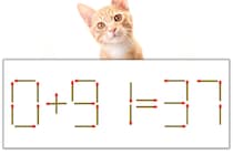 【マッチ棒パズル】正しい式にしよう！「0+91=37」【毎日脳トレ】