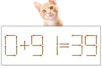 【マッチ棒パズル】正しい式にしよう！「0+91=39」【毎日脳トレ】