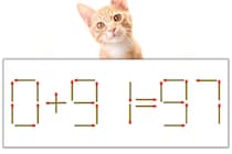 【マッチ棒パズル】正しい式にしよう！「0+91=97」【毎日脳トレ】