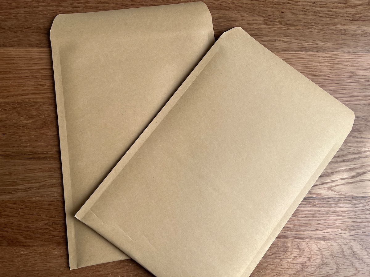 「クッション封筒(クラフト、DVD用、2枚)」