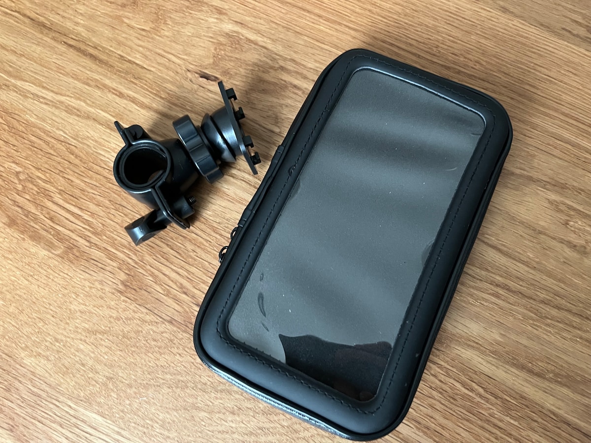 「自転車用防水スマホホルダー」