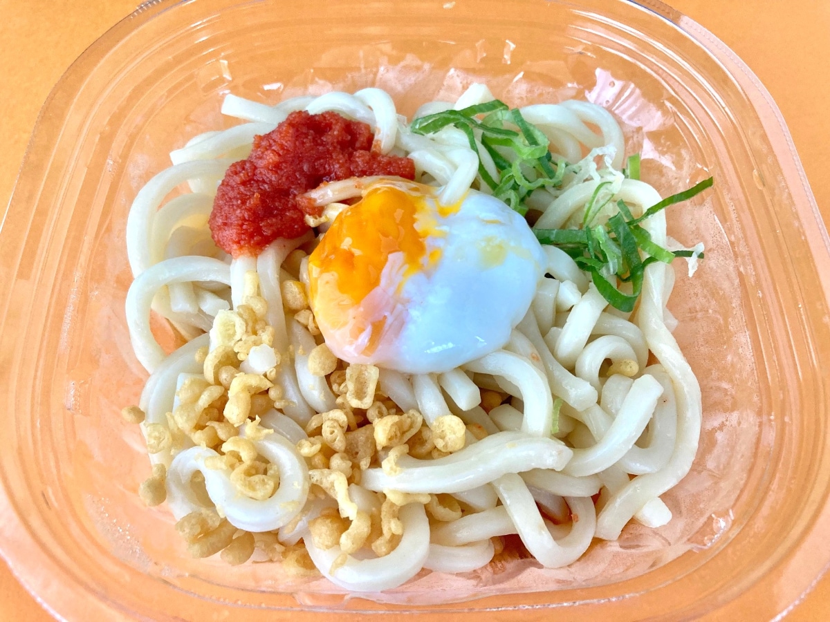 明太子＆半熟たまごは反則級！！【セブン】の冷製うどんがウマい！！