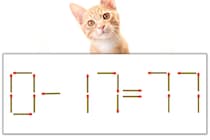 【マッチ棒パズル】正しい式にしよう！「0-17=77」【毎日脳トレ】