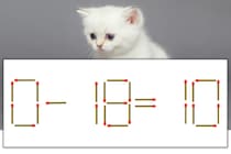 【マッチ棒パズル】正しい式にしよう！「0-18=10」【毎日脳トレ】
