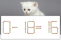 【マッチ棒パズル】正しい式にしよう！「0-18=16」【毎日脳トレ】