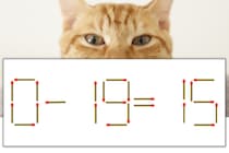 【マッチ棒パズル】正しい式にしよう！「0-19=15」【毎日脳トレ】