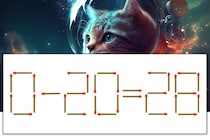 【マッチ棒パズル】正しい式にしよう！「0-20=28」【毎日脳トレ】