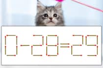 【マッチ棒パズル】正しい式にしよう！「0-28=29」【毎日脳トレ】