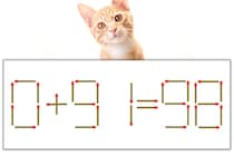 【マッチ棒パズル】正しい式にしよう！「0+91=98」【毎日脳トレ】