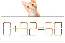 【マッチ棒パズル】正しい式にしよう！「0+92=60」【毎日脳トレ】