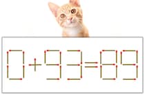 【マッチ棒パズル】正しい式にしよう！「0+93=89」【毎日脳トレ】