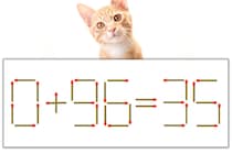【マッチ棒パズル】正しい式にしよう！「0+96=35」【毎日脳トレ】