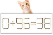【マッチ棒パズル】正しい式にしよう！「0+96=38」【毎日脳トレ】
