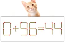 【マッチ棒パズル】正しい式にしよう！「0+96=44」【毎日脳トレ】