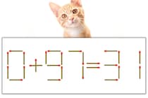 【マッチ棒パズル】正しい式にしよう！「0+97=31」【毎日脳トレ】