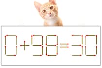 【マッチ棒パズル】正しい式にしよう！「0+98=30」【毎日脳トレ】