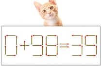【マッチ棒パズル】正しい式にしよう！「0+98=39」【毎日脳トレ】