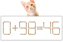 【マッチ棒パズル】正しい式にしよう！「0+98=46」【毎日脳トレ】