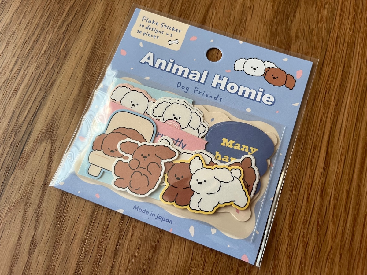 「アニマルホーミーフレークシール ドッグ」