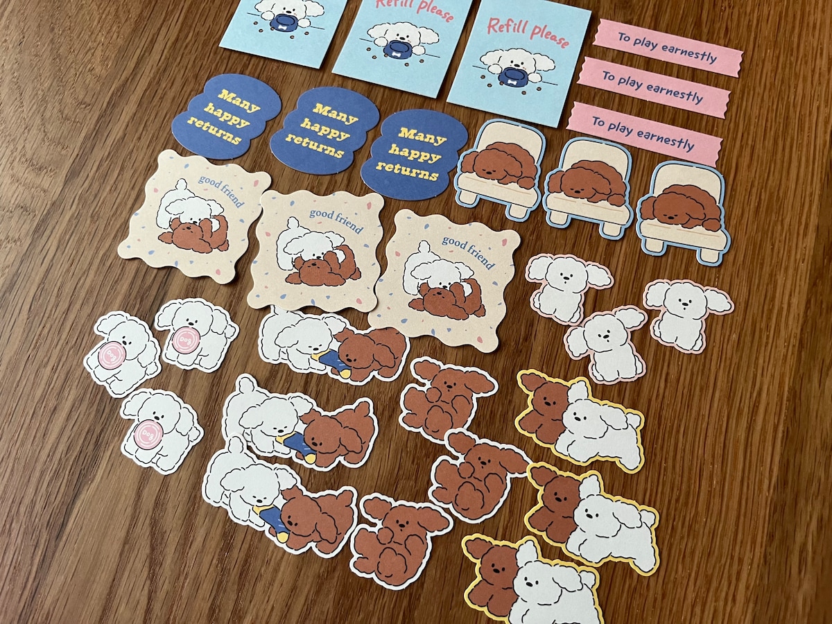 「アニマルホーミーフレークシール ドッグ」