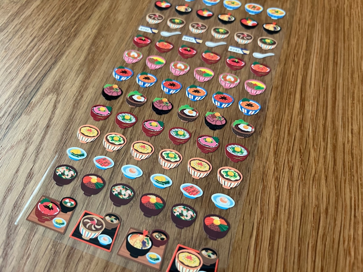 「CHOCOTTOシール 丼ぶり2」