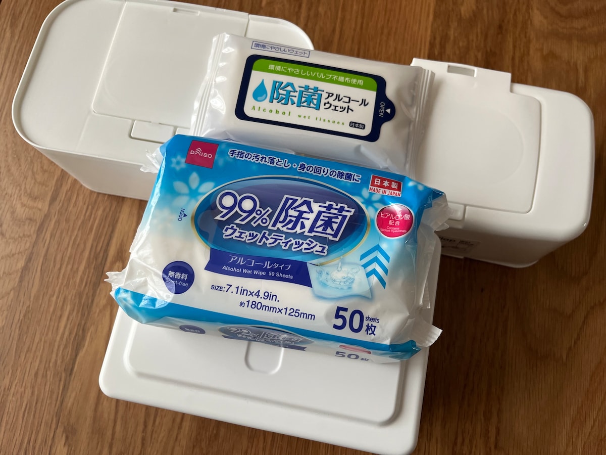 100均のウェットティッシュケースは用途に合わせて選ぼう!